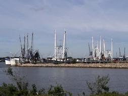ship port by the sea