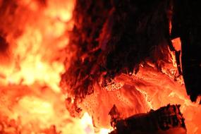 Fire Log Heat hot