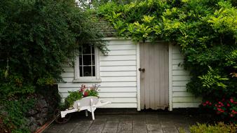 Hut Green Log Cabin