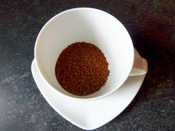 coffee beans on the bottom