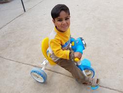 Cute Child Smiling bike