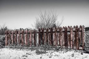 Fence Wooden Brown
