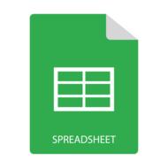 spreadsheet file miniature icon