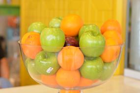 Juicy healthy fruit in a bowl