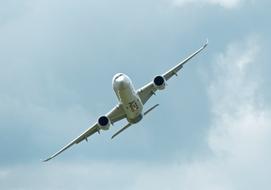 Airbus A350 Passenger Aircraft in the sky