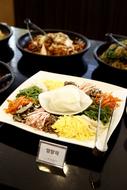 Nine different food ingredients