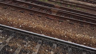 Railway Tracks Train Railroad