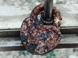 rusty old lock