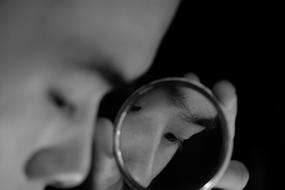 Black And White Mirror face