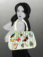 handbag model fashion woman