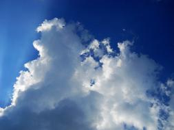 aerial white clouds on blue sky as background
