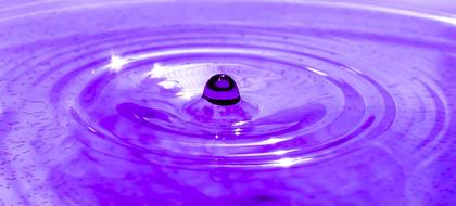 Closeup view of Drop Of Water Drip