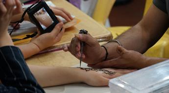 Hand-Painting Hand Art