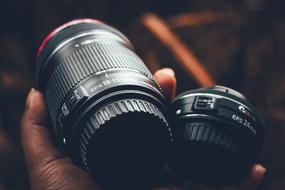 Camera Lens Canon Hand