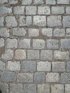 Texture of Old cobblestone pavement