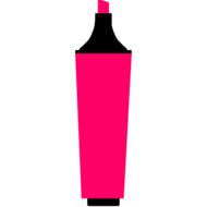 pink drawing marker