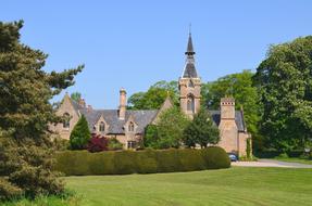 photo of an old house with a tower in England