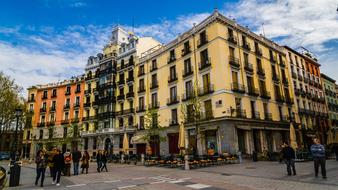 Urban architecture in Madrid Plaza