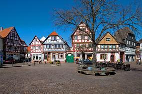 photo of the square in the center of Seligenstadt, Germany