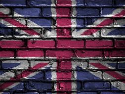 uk flag wall british kingdom