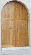 big wooden doorway