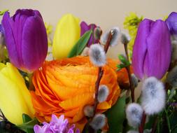 Bunch Of Flowers Color Cut