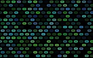 elliptic blue and green pattern at dark background