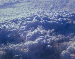blue beautiful clouds in the sky