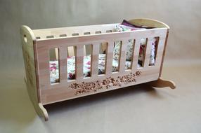 children's oak bed