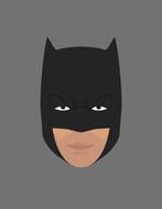 face batman art batman