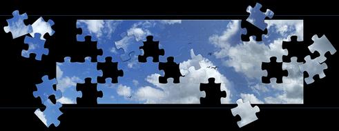 clouds sky birds puzzle