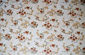 Wallpaper Pattern flowers red orange