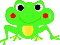 frog vector cartoon