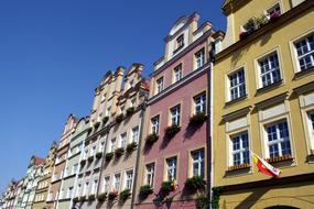 colorful facades in Jelenia Gora