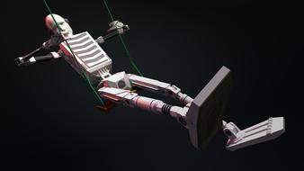 swing robot droid 3d balance