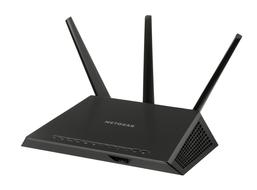 black router on white background
