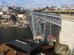 iron bridge in the river