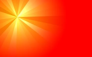 yellow rays at red background