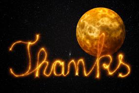 thank you universe space star