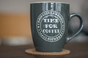 beautiful gray mug