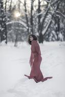 Cold Dress Beauty snow