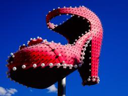 sculpture shoes with beads