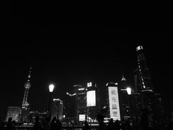 Buildings Night Scene