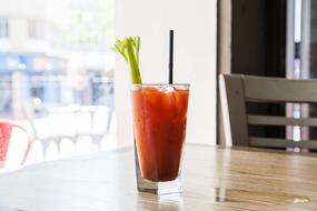 refreshing cocktail with ice
