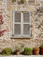 facade of a village house in spain