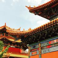 traditional temple architecture in the province Yunnan