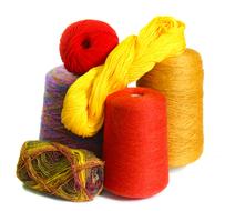 colored thread for knitting and sewing