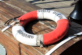 life ring on the ship