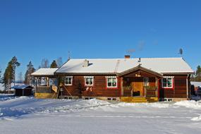 village house in scandinavia