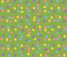 multicolored balloons on a green background